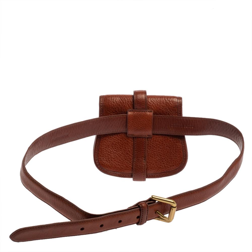 Braune Leder-Mini-Tasche von Ralph Lauren Damen
