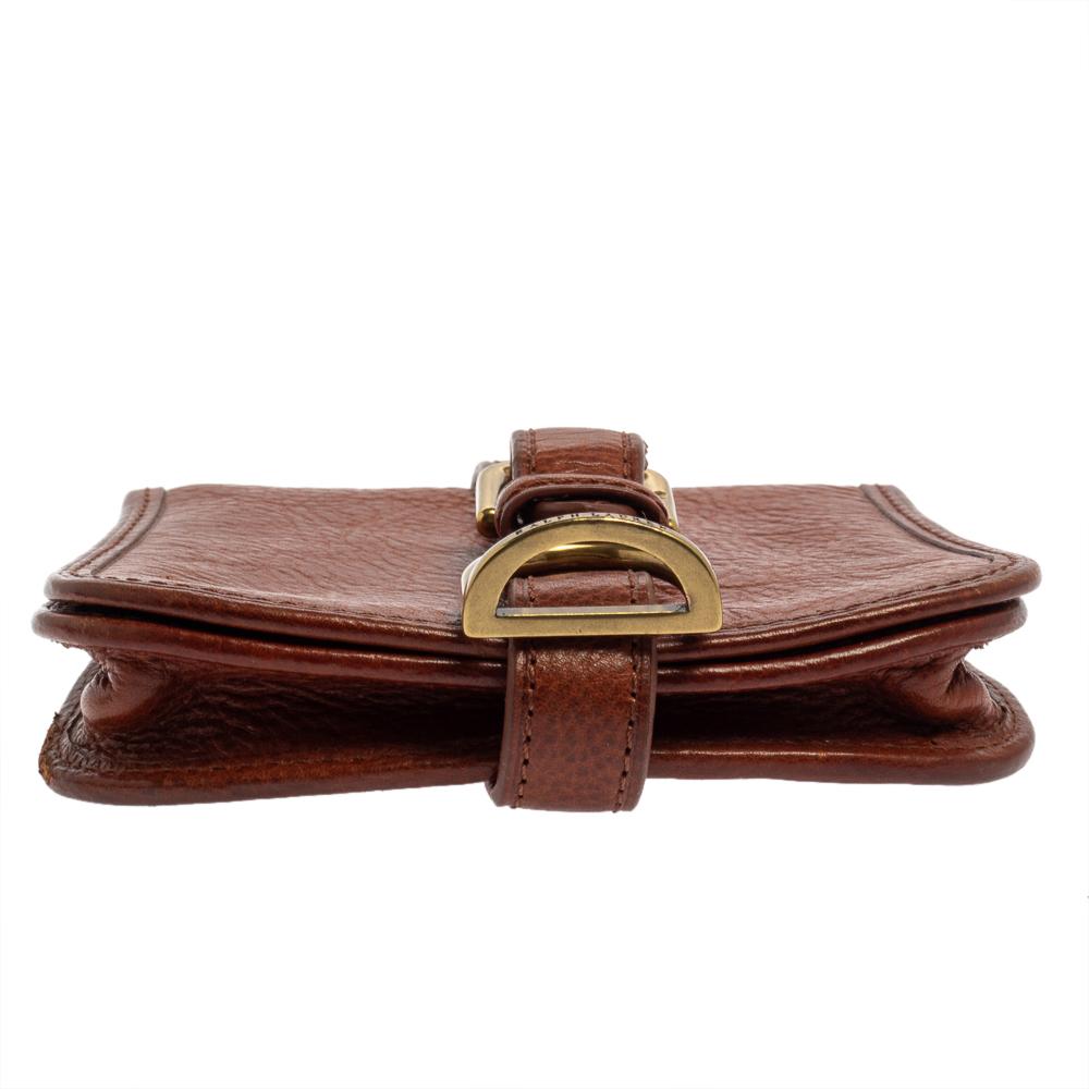 Braune Leder-Mini-Tasche von Ralph Lauren 3