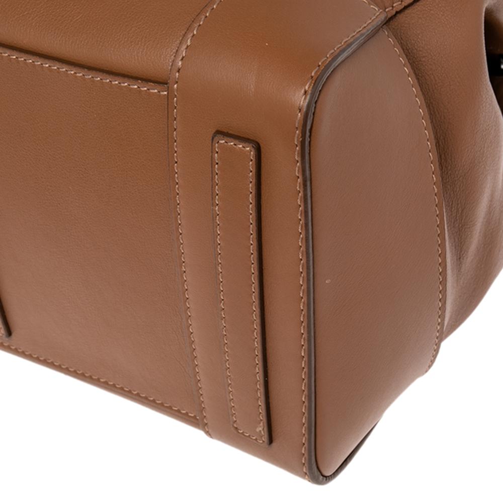 Ralph Lauren Tan Leather Ricky Satchel 5