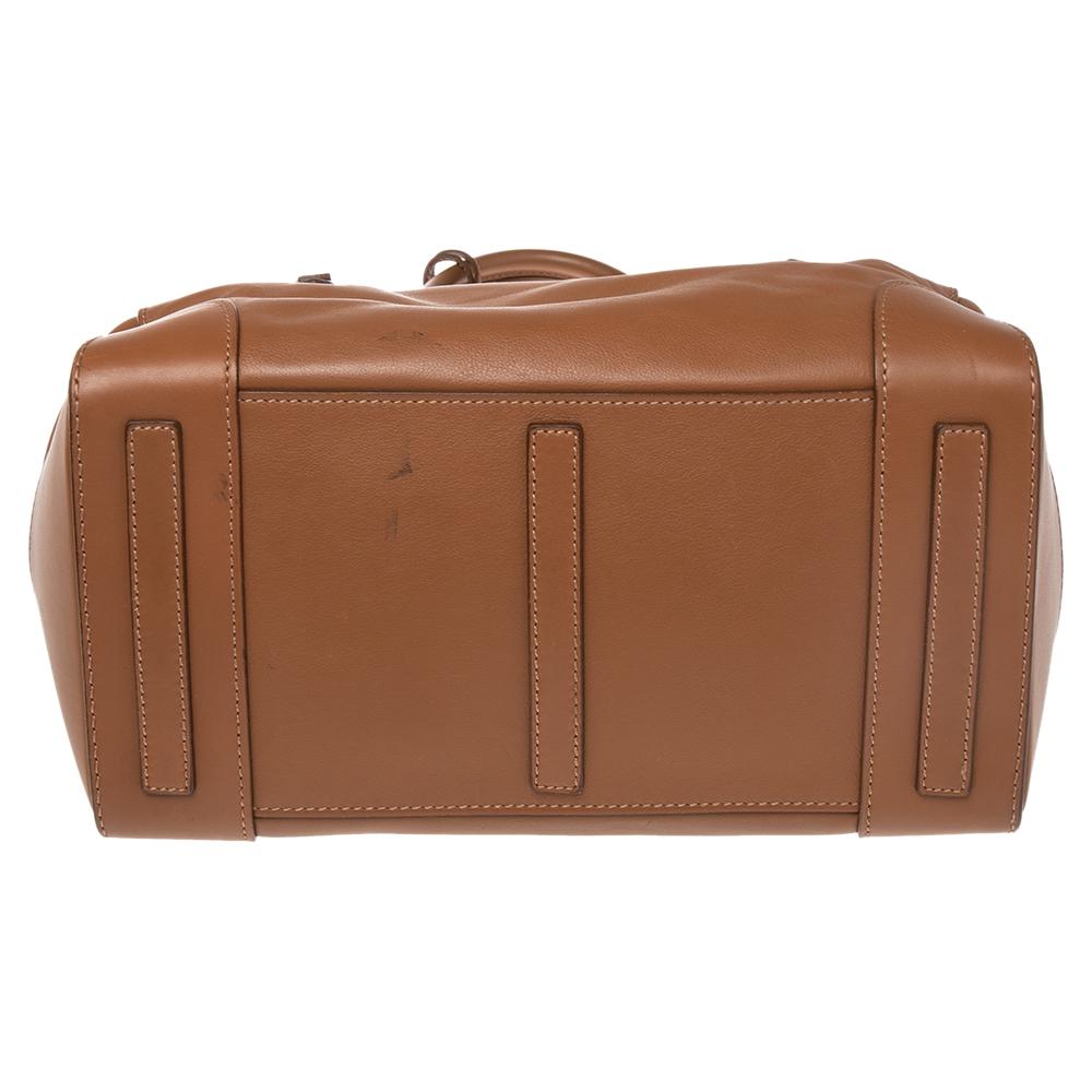 Ralph Lauren Tan Leather Ricky Satchel In Good Condition In Dubai, Al Qouz 2