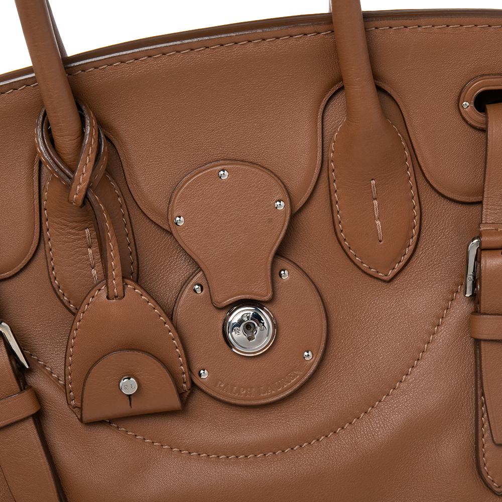 Ralph Lauren Tan Leather Ricky Satchel 2