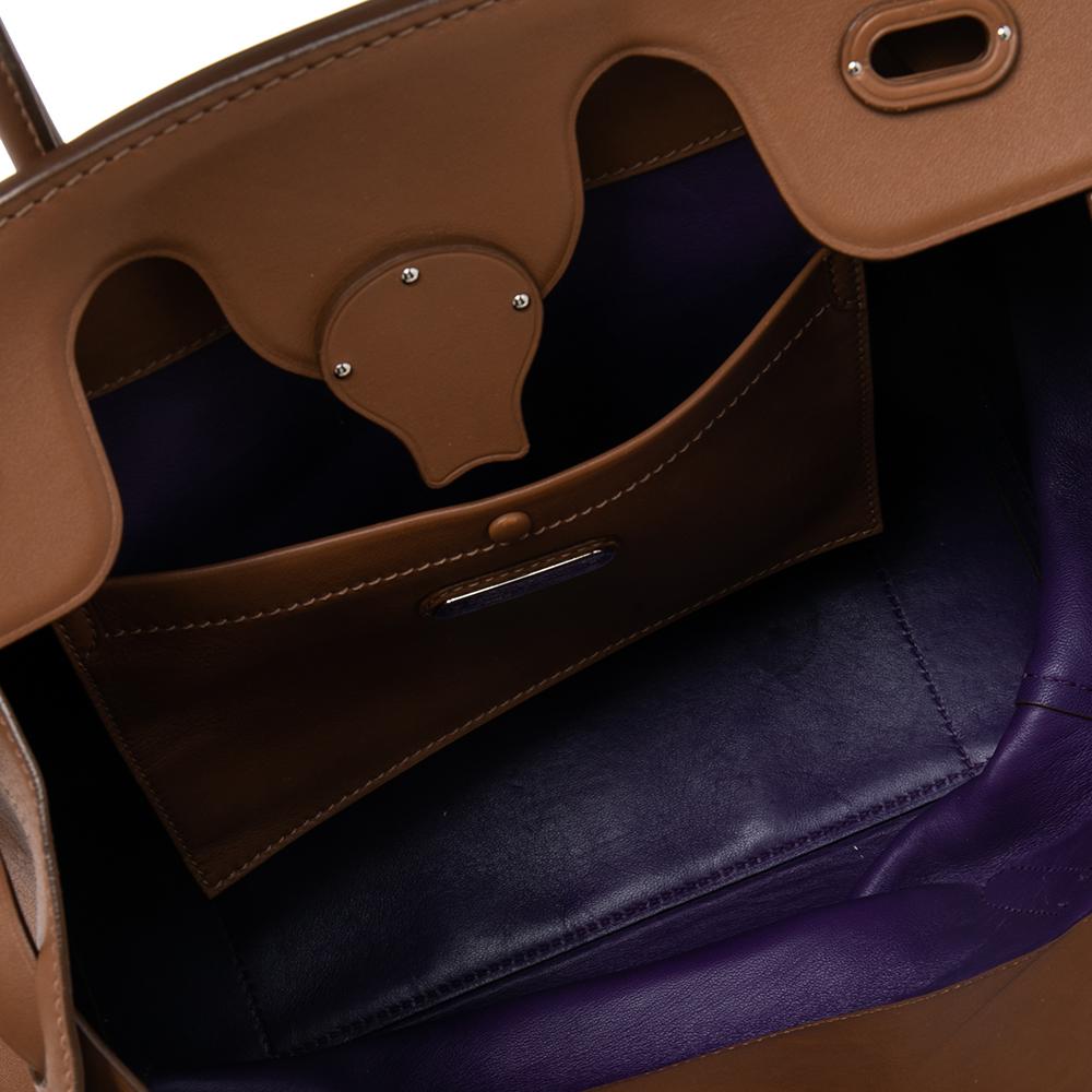 Ralph Lauren Tan Leather Ricky Satchel 3