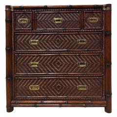 Ralph Lauren vintage British colonial style campaign chest of drawers