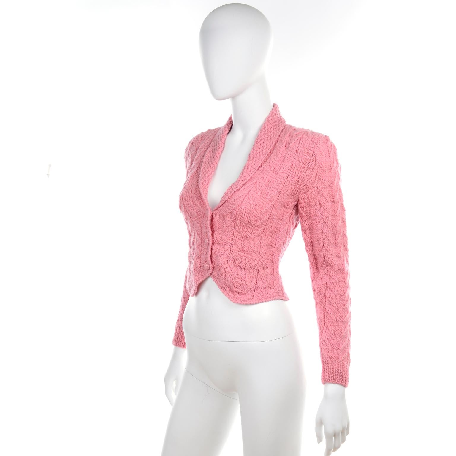 vintage pink sweater