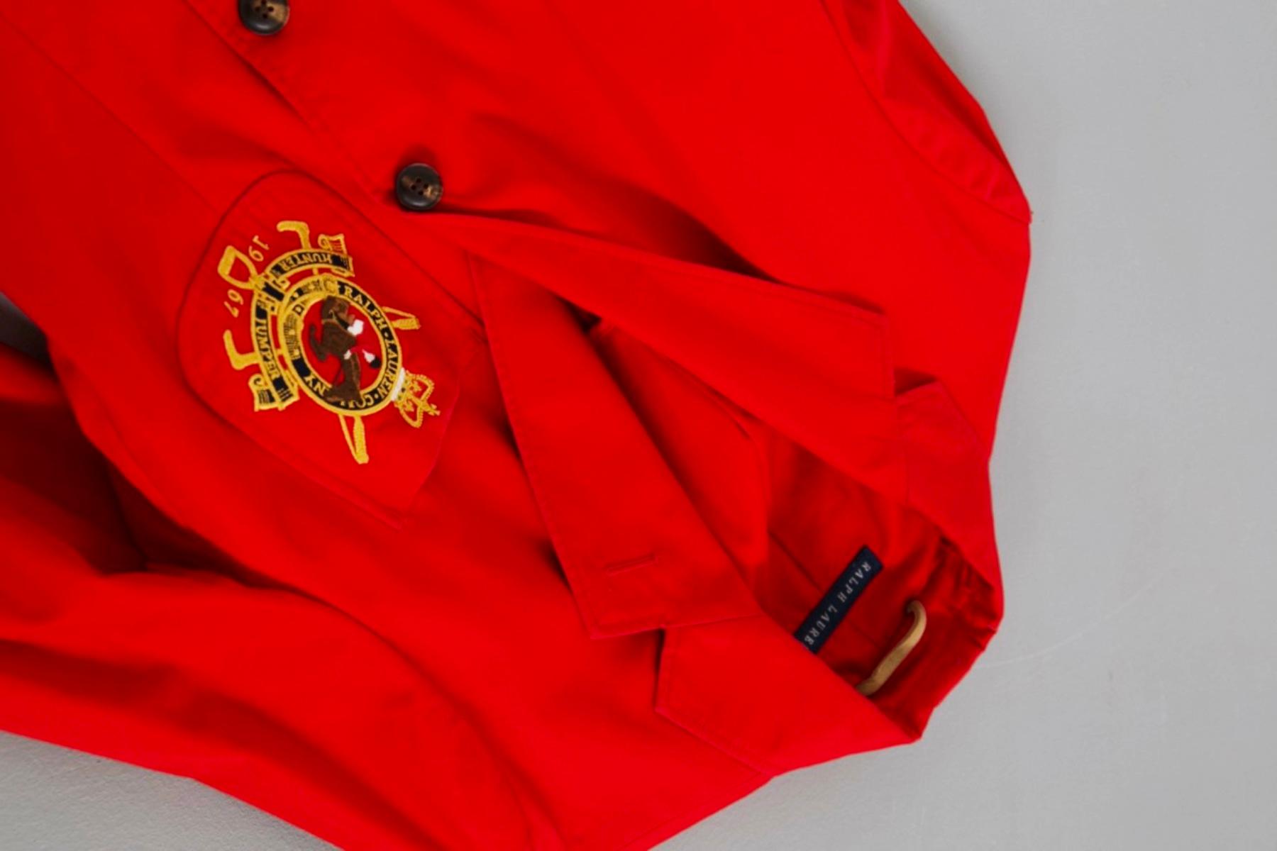 Ralph Lauren Vintage Red Blazer For Sale 4