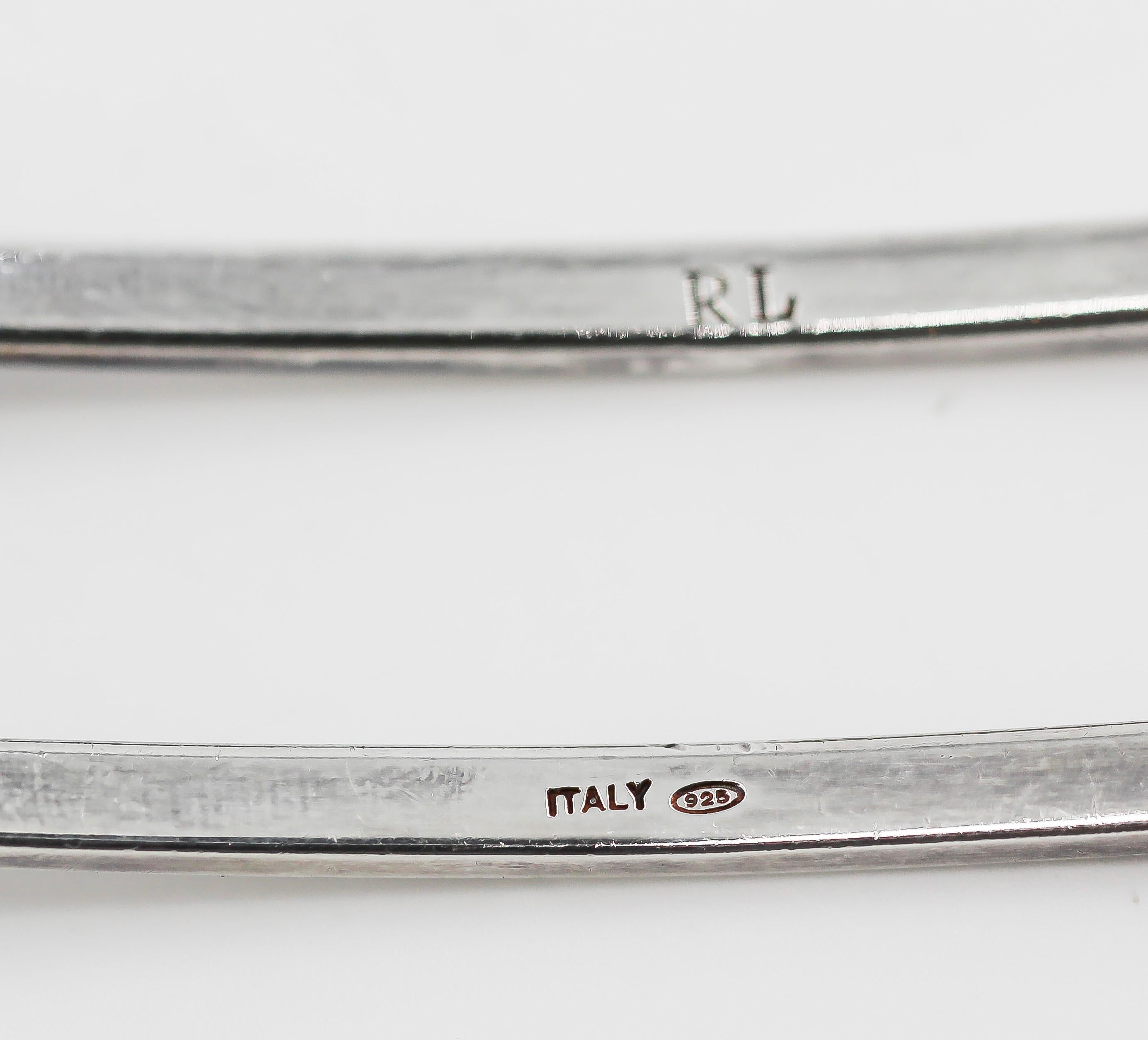 Ralph Lauren Vintage Sterling Silver Adjustable Belt In Good Condition In New York, NY