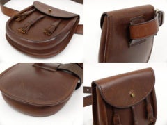 Ralph Lauren Waist Pouch Fanny Pack Bum 231328 Brown Leather Cross Body Bag