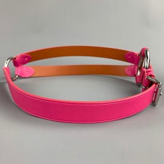 RALPH LAUREN Waist Size M Pink Leather Belt