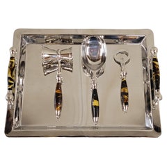 Ralph Lauren Wentworth Bar-Set mit Schildpattgriffen aus Kunstleder