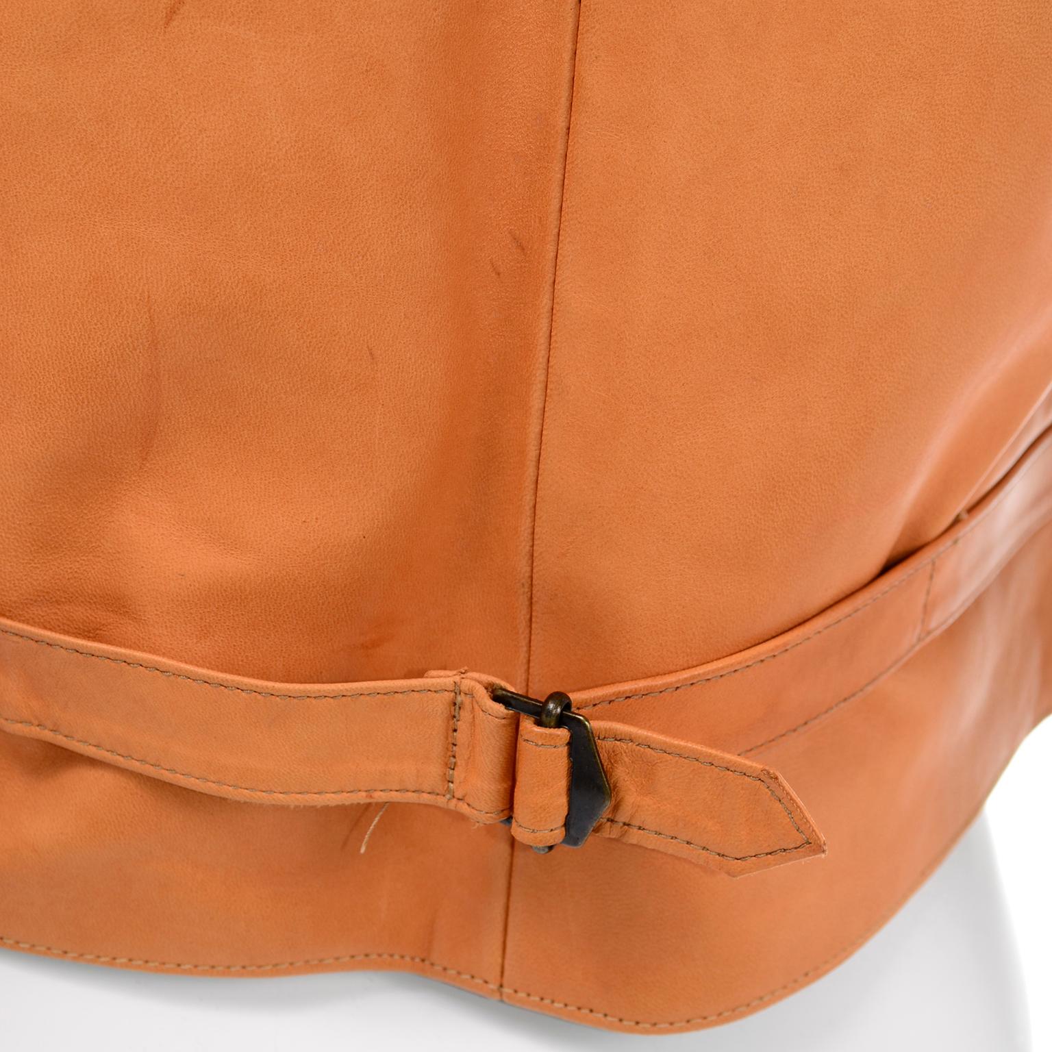 Ralph Lauren Western Wear Vintage Lambskin Leather Vest In Good Condition In Portland, OR