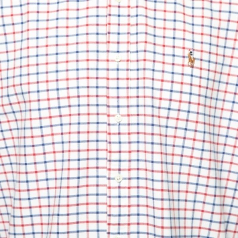 Ralph Lauren Camicia a quadri in cotone con bottoni XL In condizioni buone in vendita a Dubai, Al Qouz 2