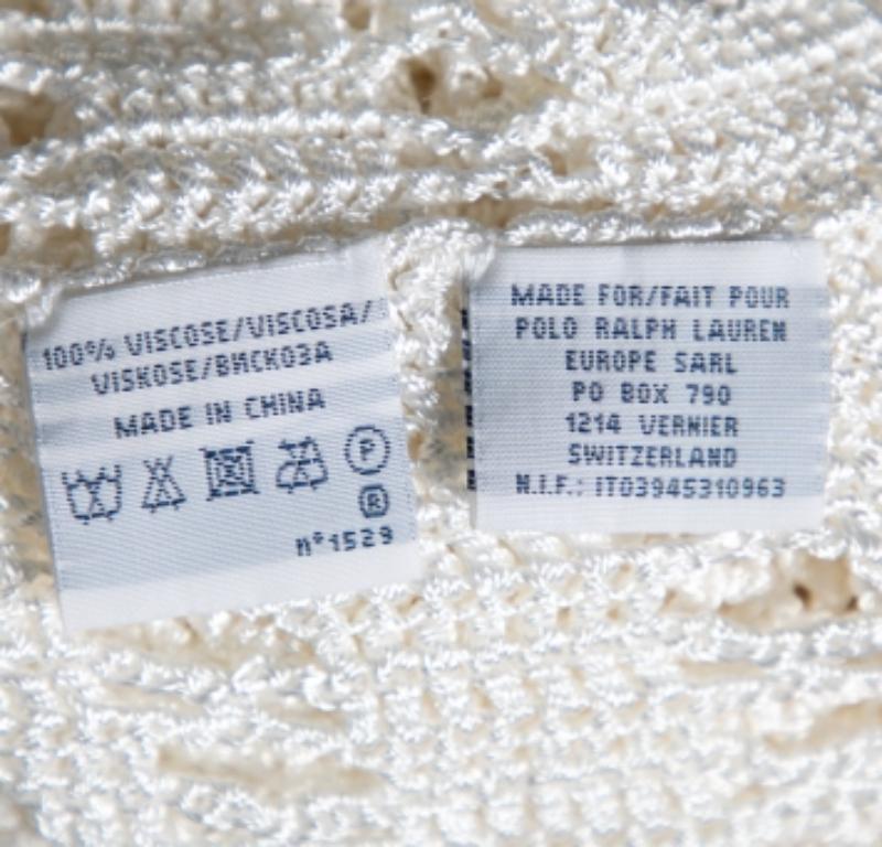 Ralph Lauren - Top a maniche lunghe in maglia traforata M. In condizioni ottime in vendita a Dubai, Al Qouz 2