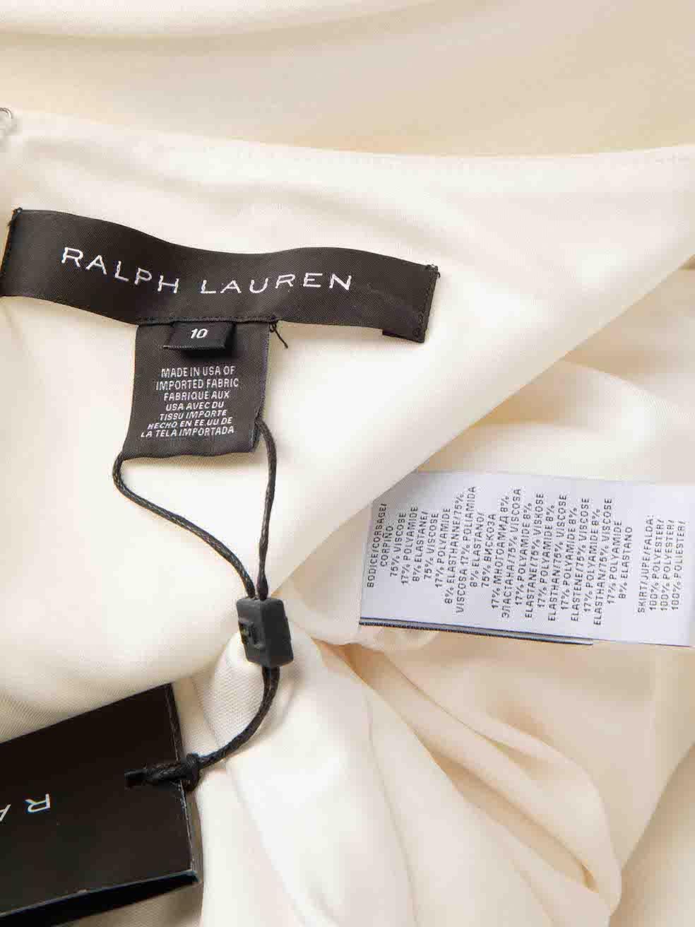 Ralph Lauren White Pleated Skirt Dress Size XL For Sale 3