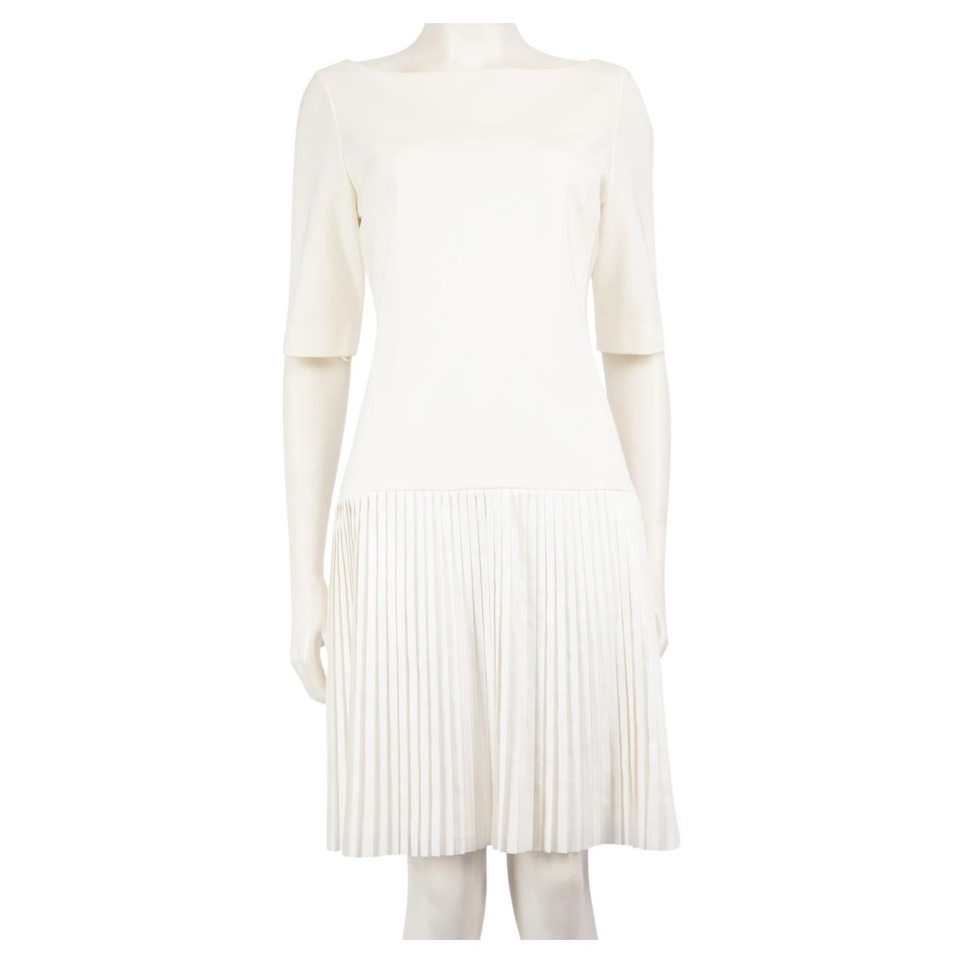 Ralph Lauren White Pleated Skirt Dress Size XL For Sale