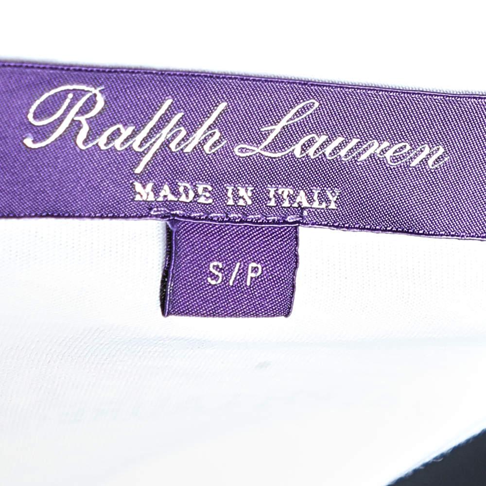 Women's Ralph Lauren White St.Barths Printed Sequin Embellished Cotton T-Shirt S
