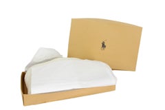 Ralph Lauren White Wool High Collar Sweater Cape Poncho