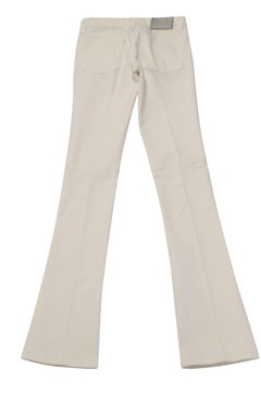 Ralph Lauren Wide Leg Pants in White Cotton