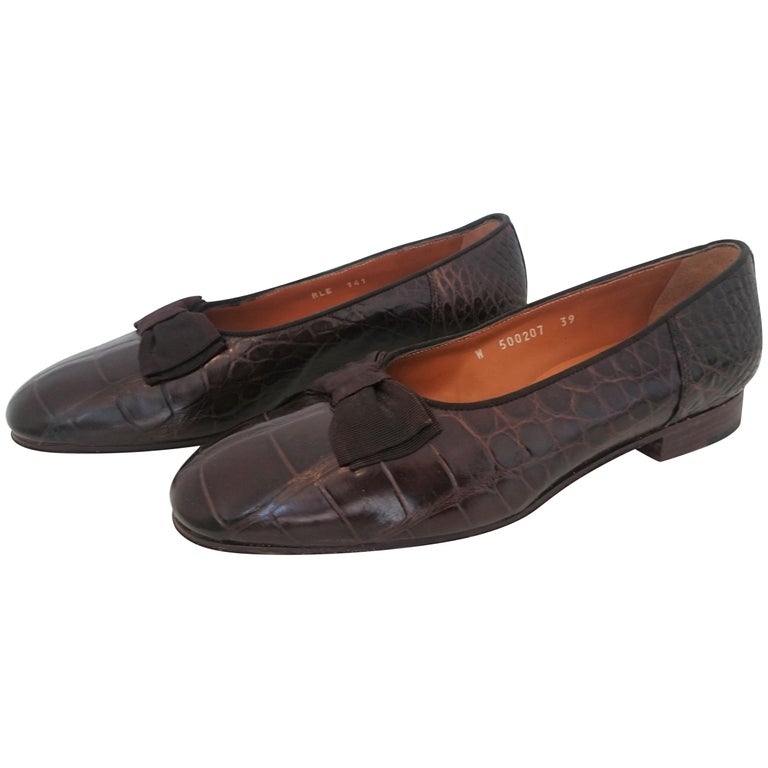 crocodile ballet flats