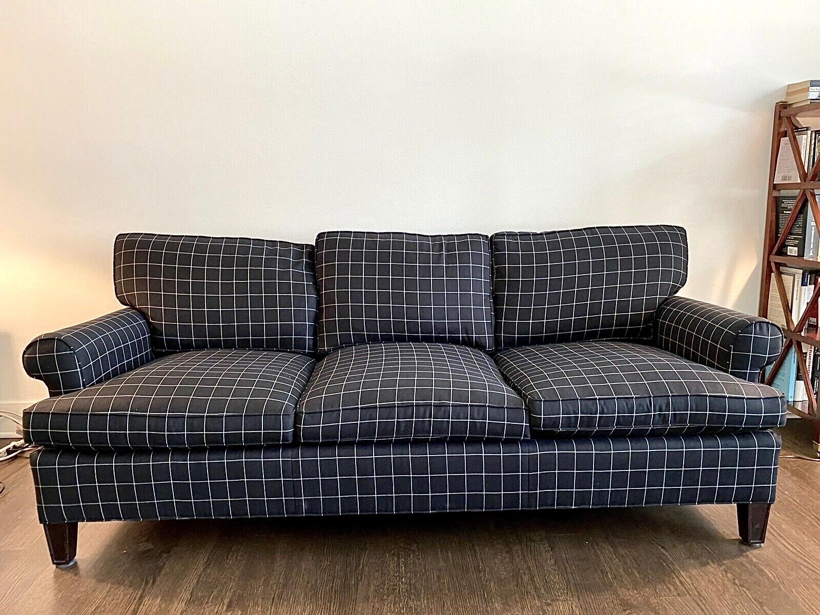 90s plaid couch