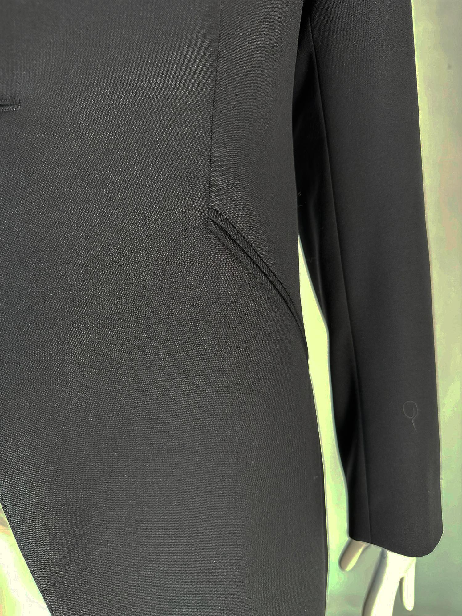 Ralph Lauren Women's Black Fine Wool & Silk Cutaway Evening Tail Coat 8 For Sale 10