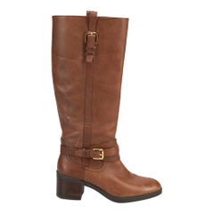 Ralph Lauren Women
s Lauren Ralph Lauren Brown Leather Knee Boots Ralph Lauren Women
s Lauren Ralph Lauren Brown Leather Knee Boots
