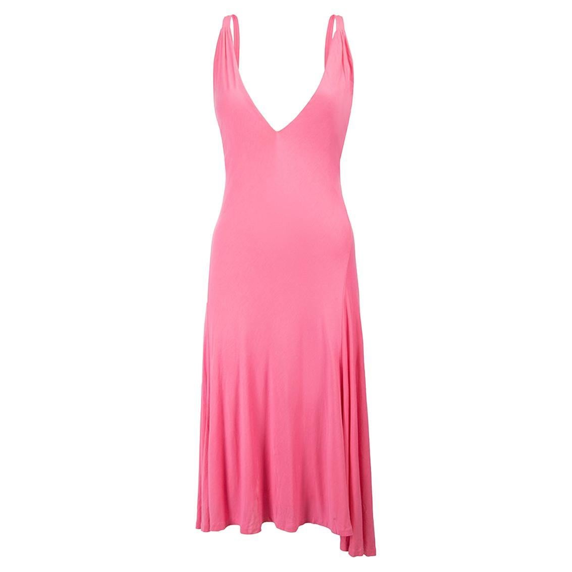 Ralph Lauren Women's Pink Sleeveless Strappy Summer Dress