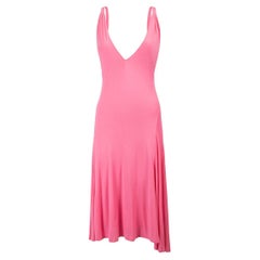 Rosa ärmelloses Riemchen-Sommerkleid von Ralph Lauren für Damen