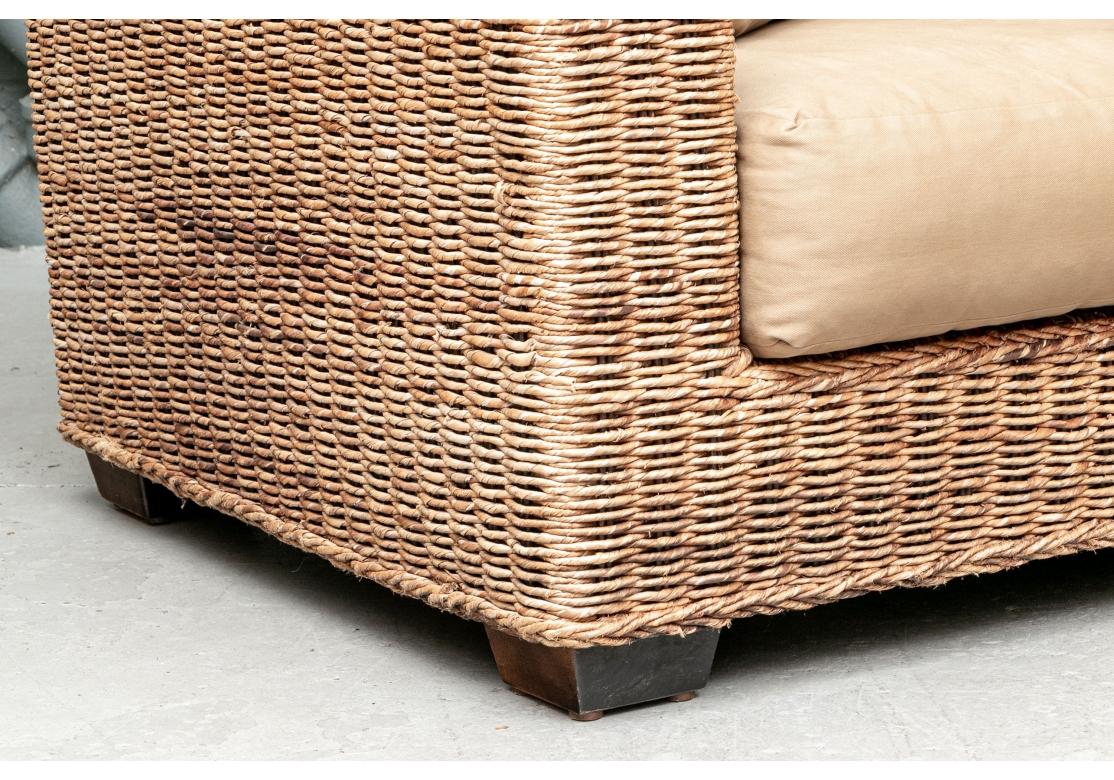 Ralph Lauren Geflochtenes Seil Sofa mit drei Sitzen  (21. Jahrhundert und zeitgenössisch) im Angebot