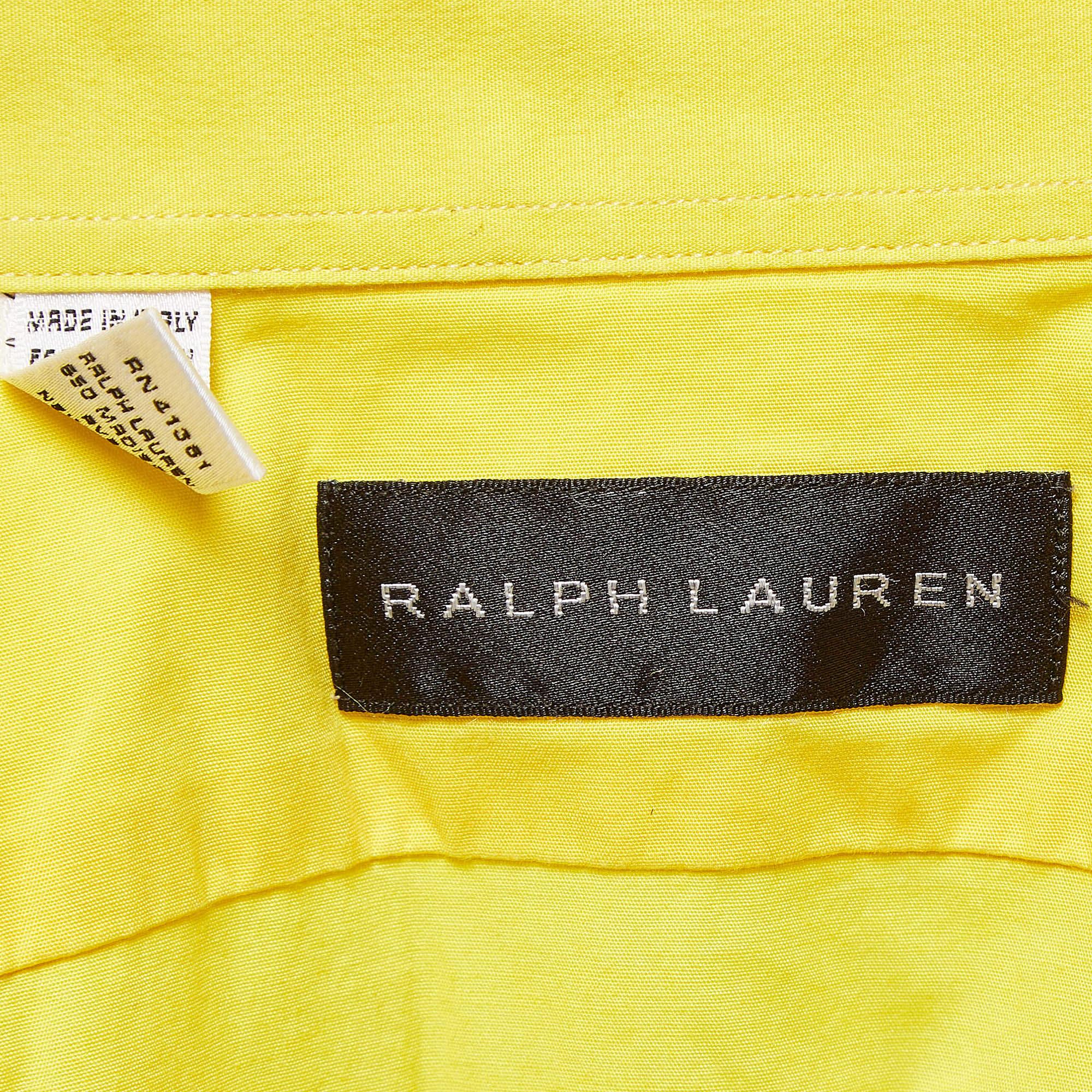 Ralph Lauren Coton jaune  Shirts à manches longues M Pour hommes en vente