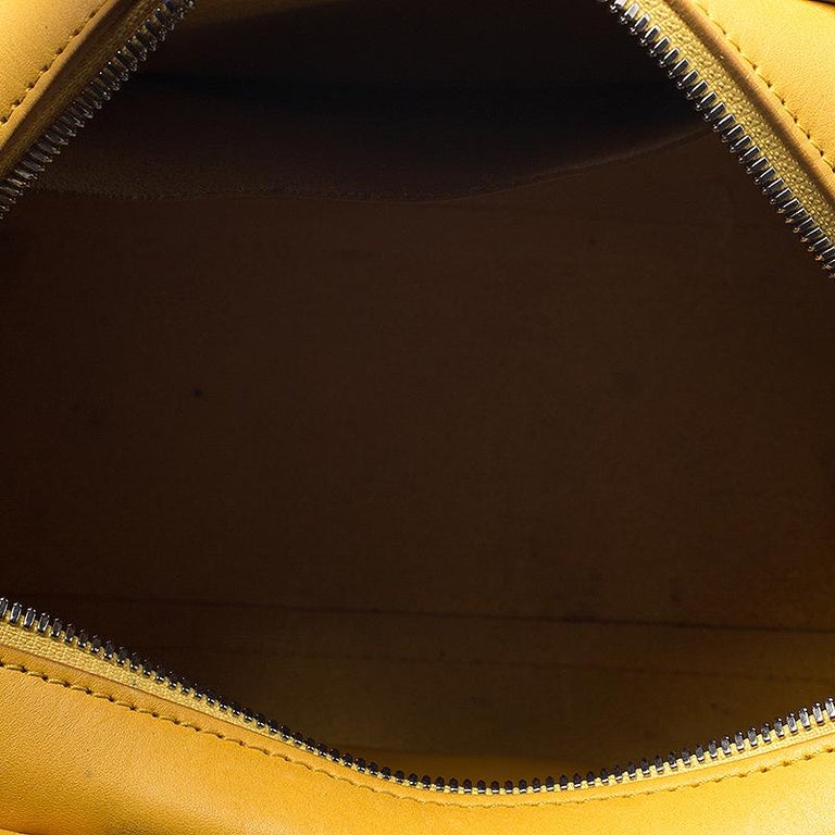 Ralph Lauren Yellow Leather Stirrup Boston Bag at 1stDibs