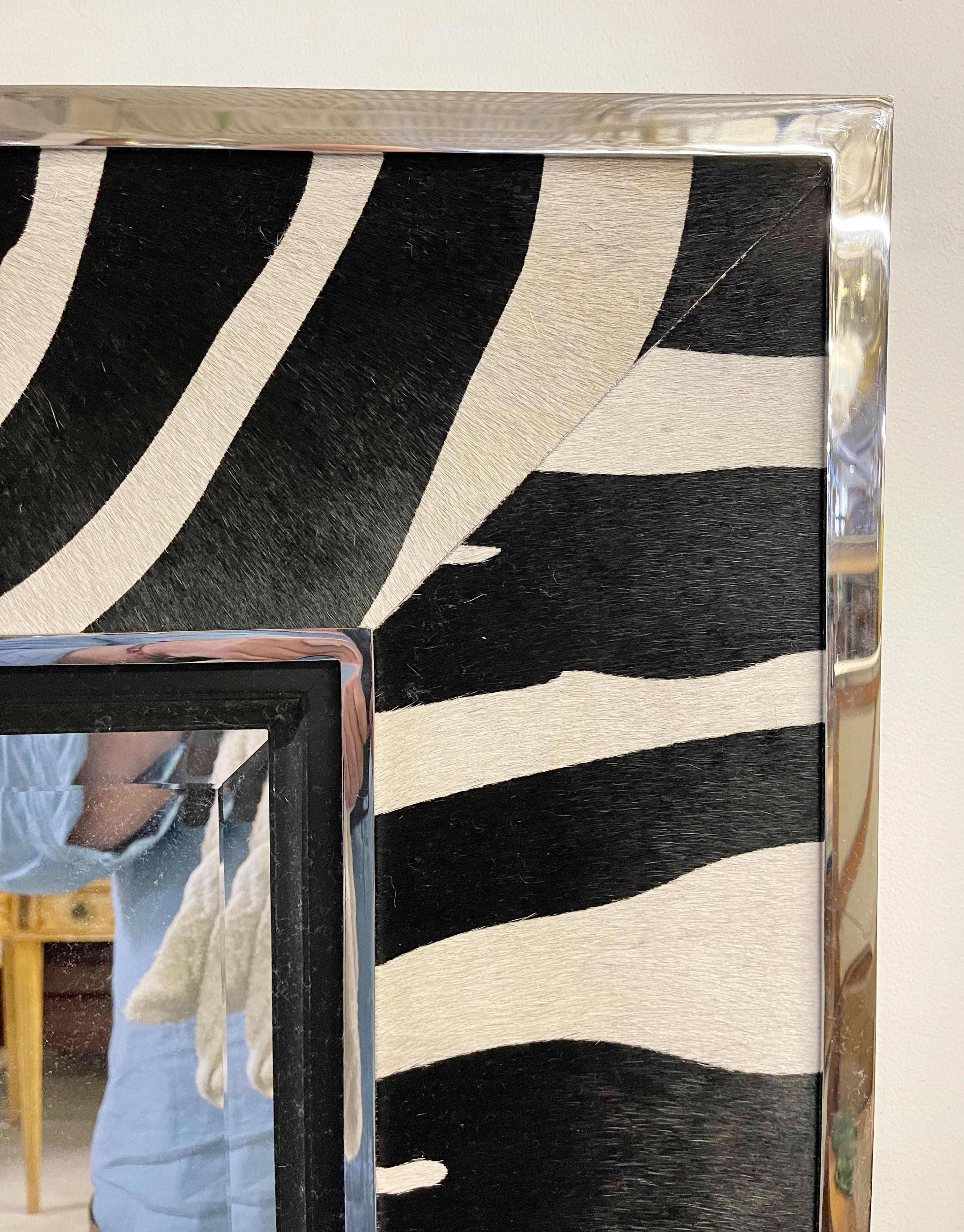 Anglo-Indian Ralph Lauren Zebra Mirror