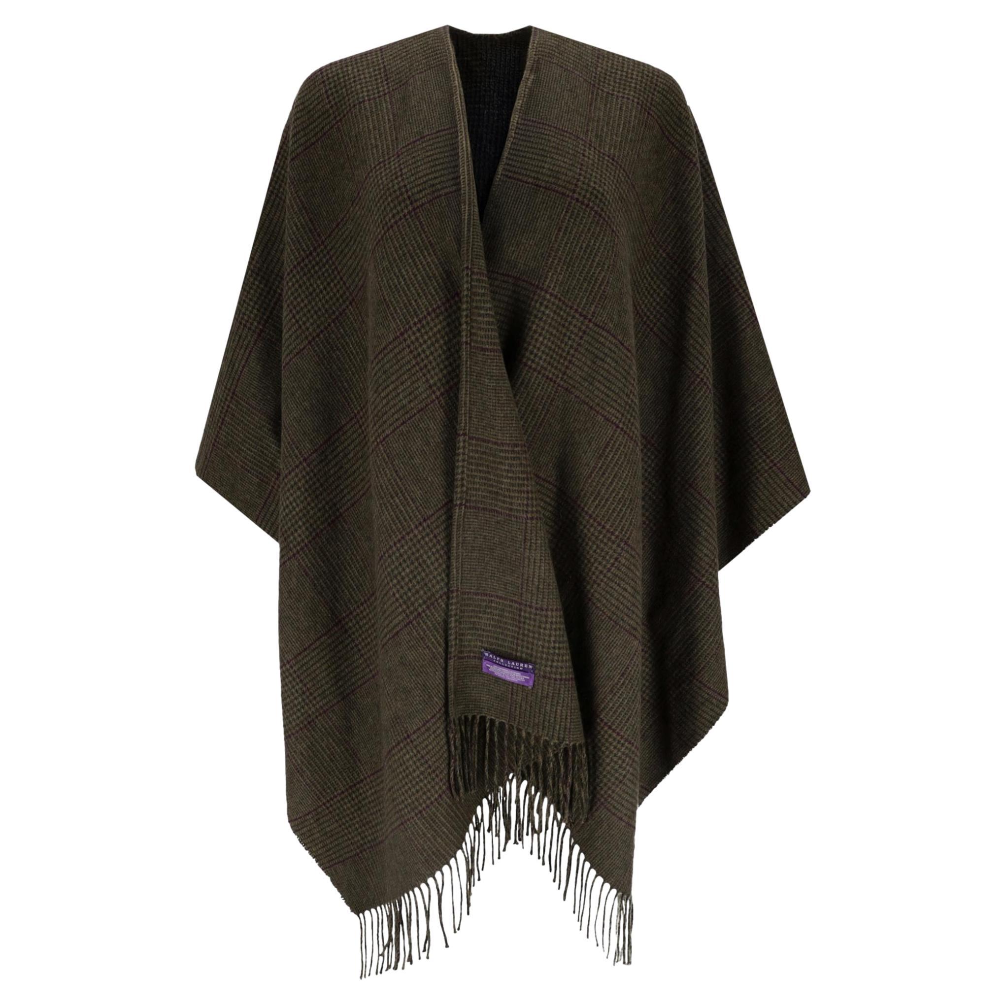 Ralph Laurent Cashmere Fringed Cape