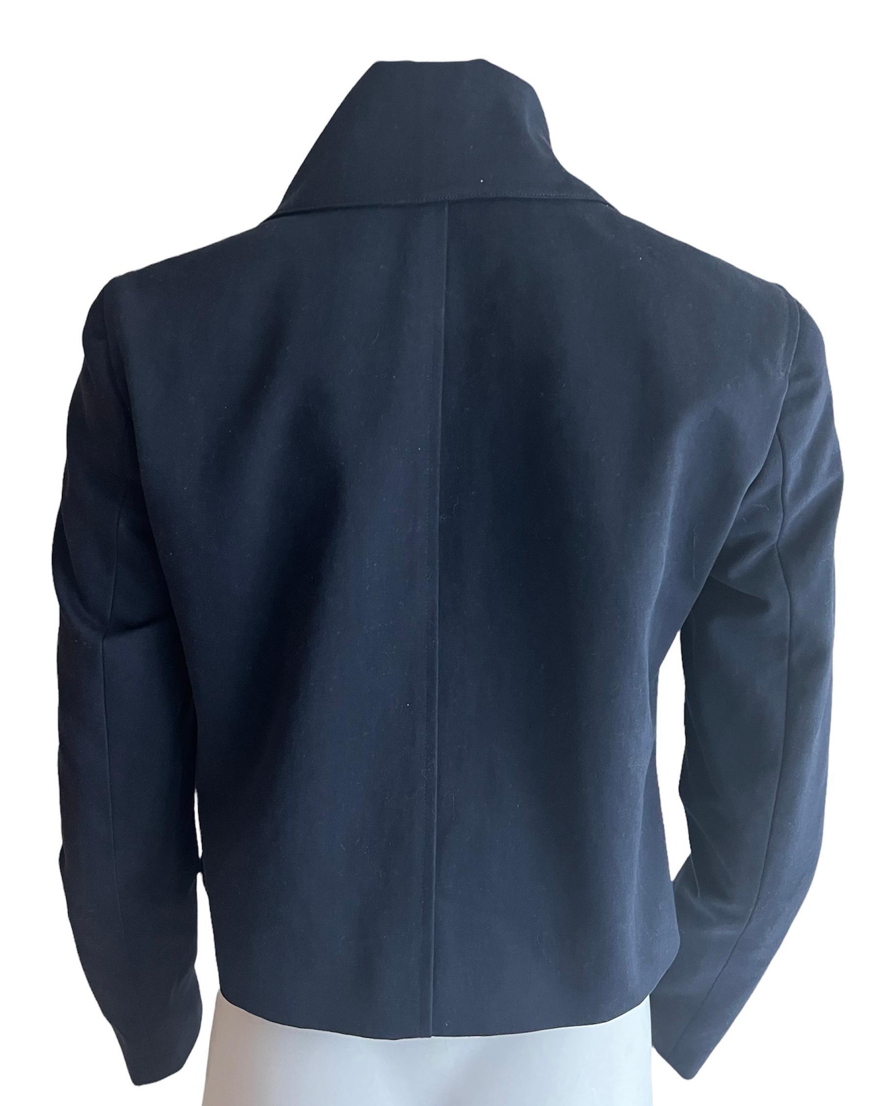 Ralph Laurent Navy Blazer Jacket, Size 4 For Sale 1