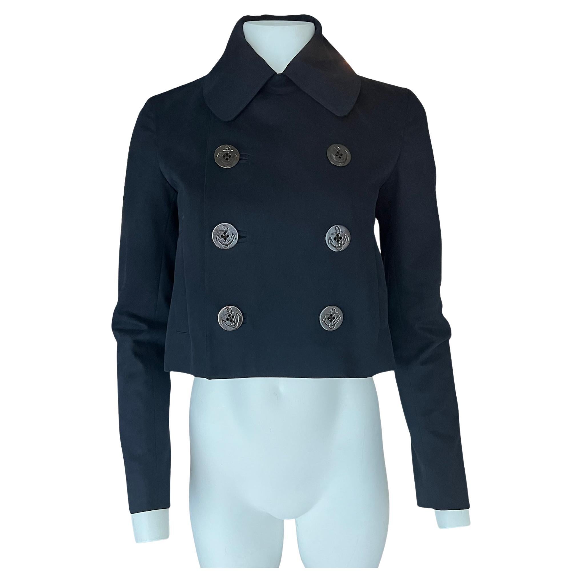 Ralph Laurent Navy Blazer Jacket, Size 4 For Sale