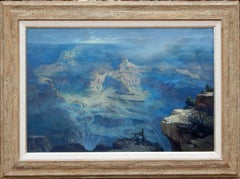 Ralph Love Óleo sobre lienzo del Gran Cañón - Después de la lluvia