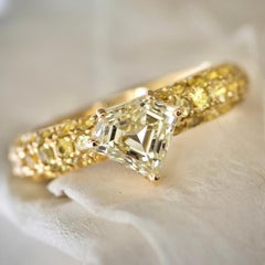 Ralph Masri 1,17 Karat Diamant Gelb Saphir Ring