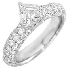 Ralph Masri 1.17ct Diamond Modernist Pavé Solitaire
