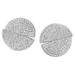 Boucles d'oreilles disque en diamant Ralph Masri 1919