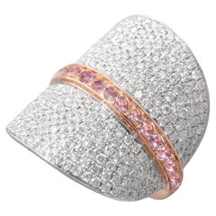 Ralph Masri 
1919
 Diamond Pink Sapphire Cocktail Ring