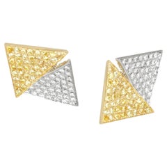 Ralph Masri 1919 Diamond Yellow Sapphire Studs