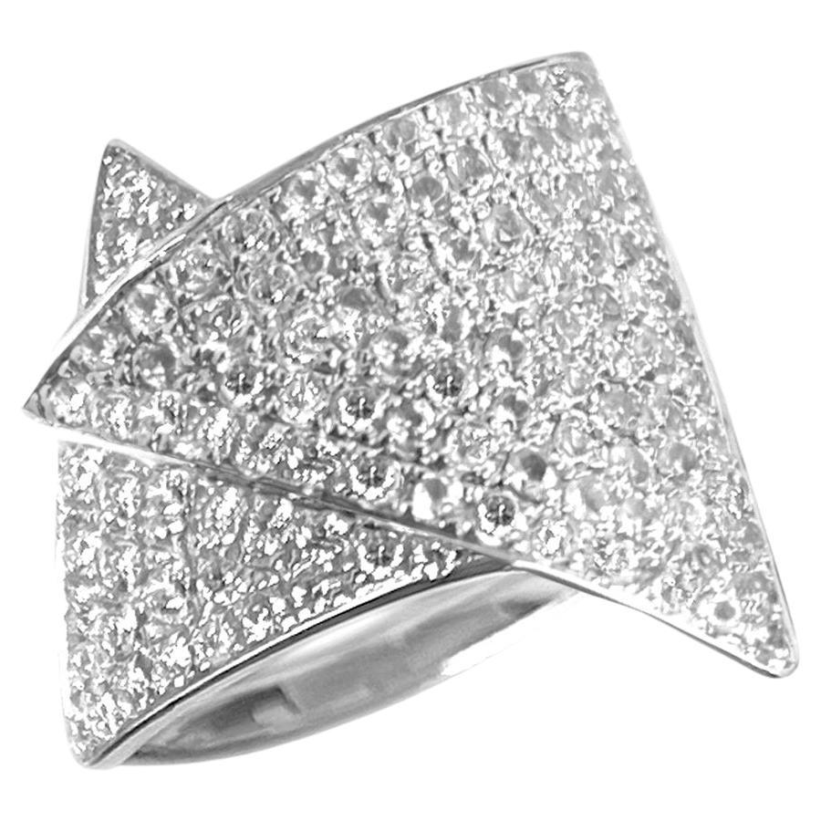 For Sale:  Ralph Masri 1919 Triangular Diamond Ring