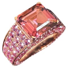 Ralph Masri 3ct Pink Tourmaline Sapphire Ring