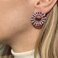 Ralph Masri Andromeda Diamond Ruby Earrings