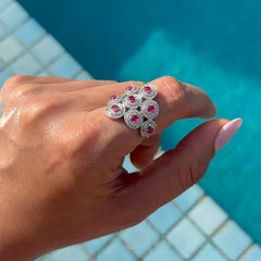 Ralph Masri Andromeda Diamant-Rubinring mit Rubin