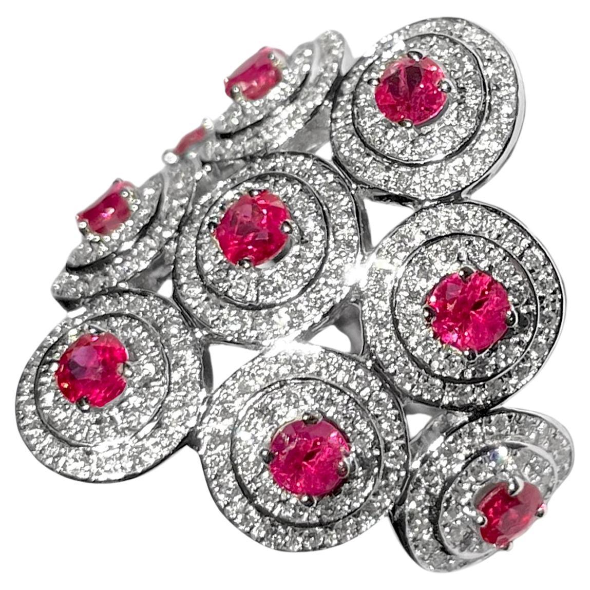 Anello Ralph Masri Andromeda con diamante e rubino