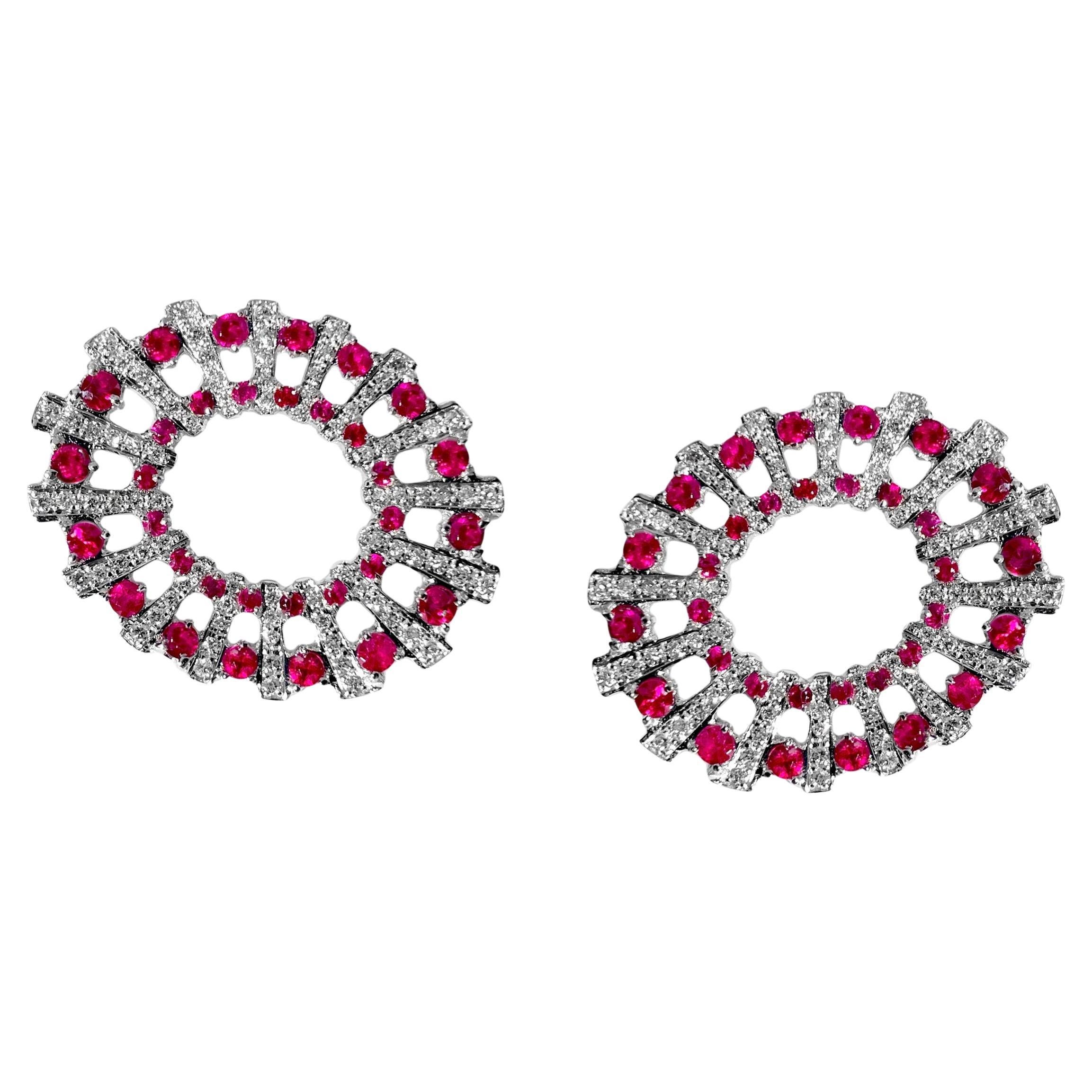 Ralph Masri Andromeda Diamant-Rubinring mit Rubin