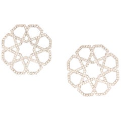 Ralph Masri Arabesque Deco Diamond Earrings