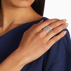 Ralph Masri Anello con diamante arabescato e deco