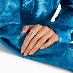 Ralph Masri Anello con diamante arabescato e deco