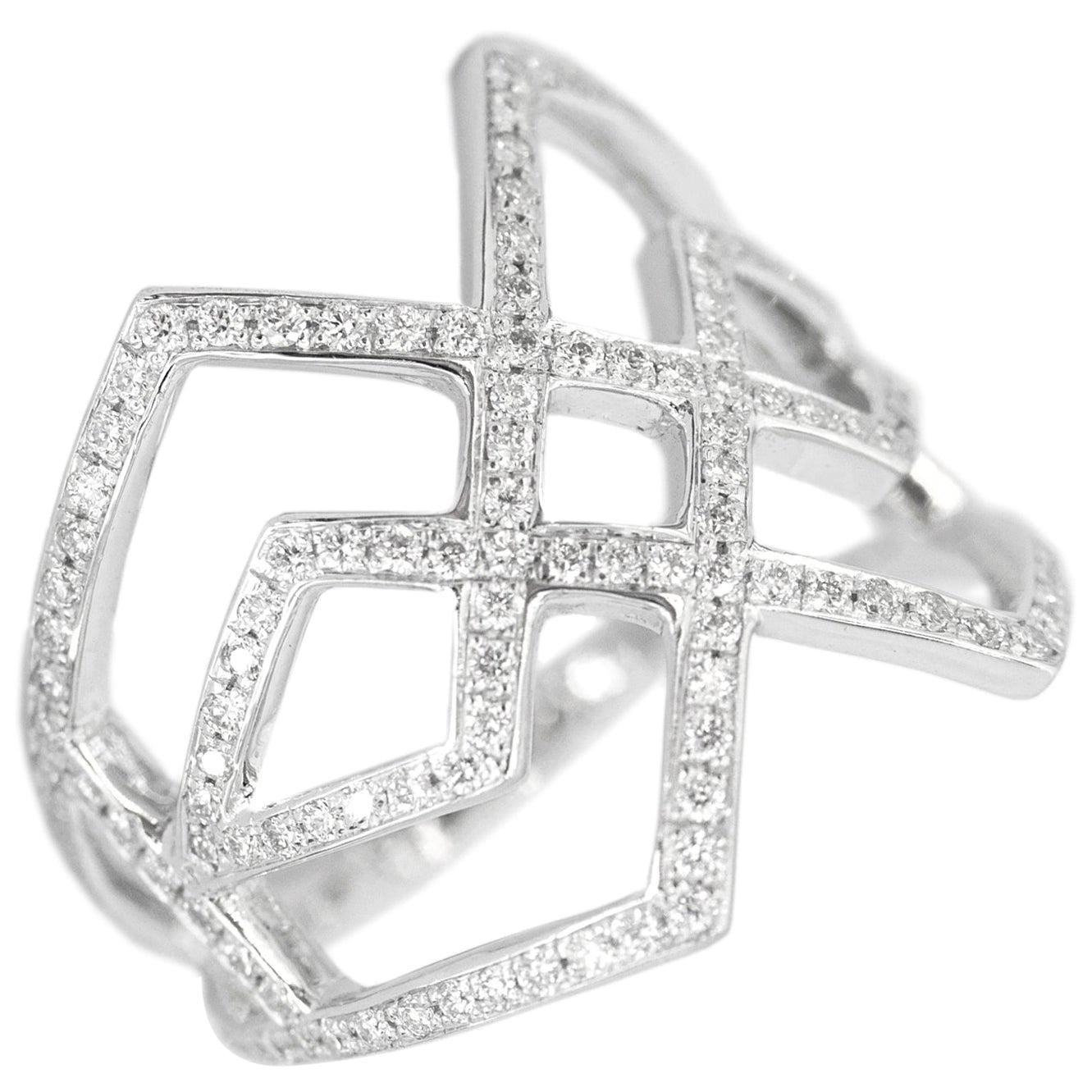 For Sale:  Ralph Masri Arabesque Deco Diamond Ring